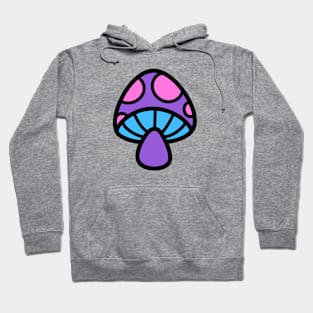 Bisexual/Biromantic Mushroom Discrete Pride Flag Hoodie